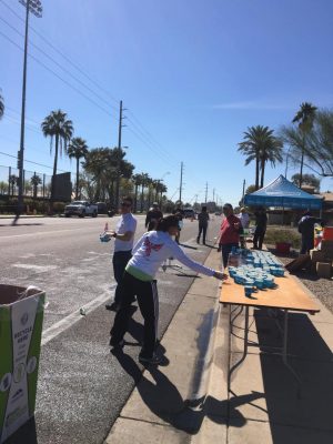 Water Station at the Marathon