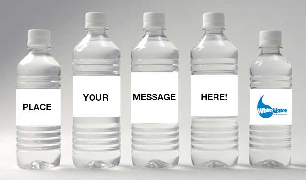 water bottles display