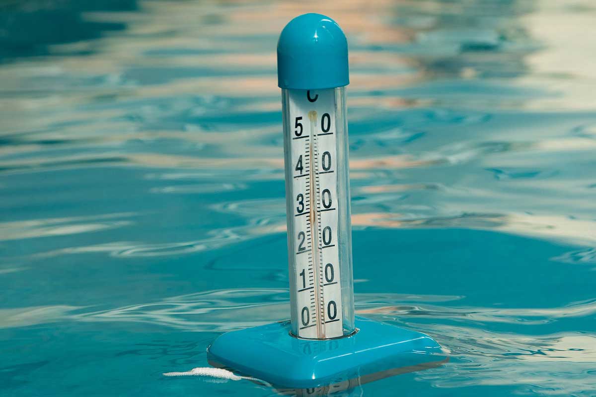pool thermometer excessive heat weather