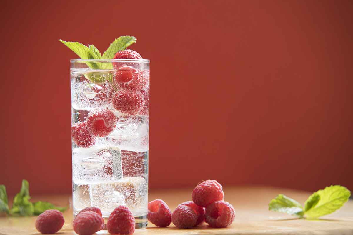 red berry infused sparkling water