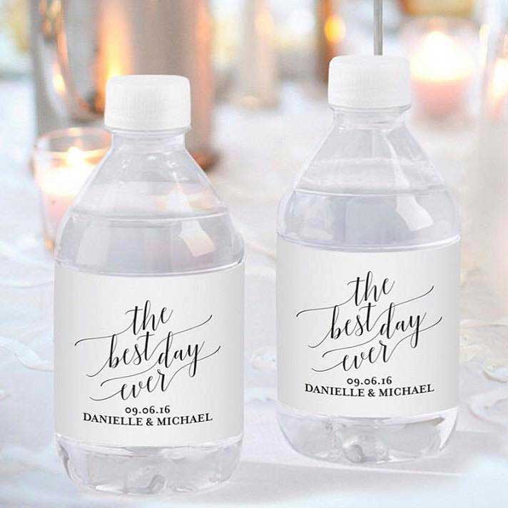 Wedding Water Bottles