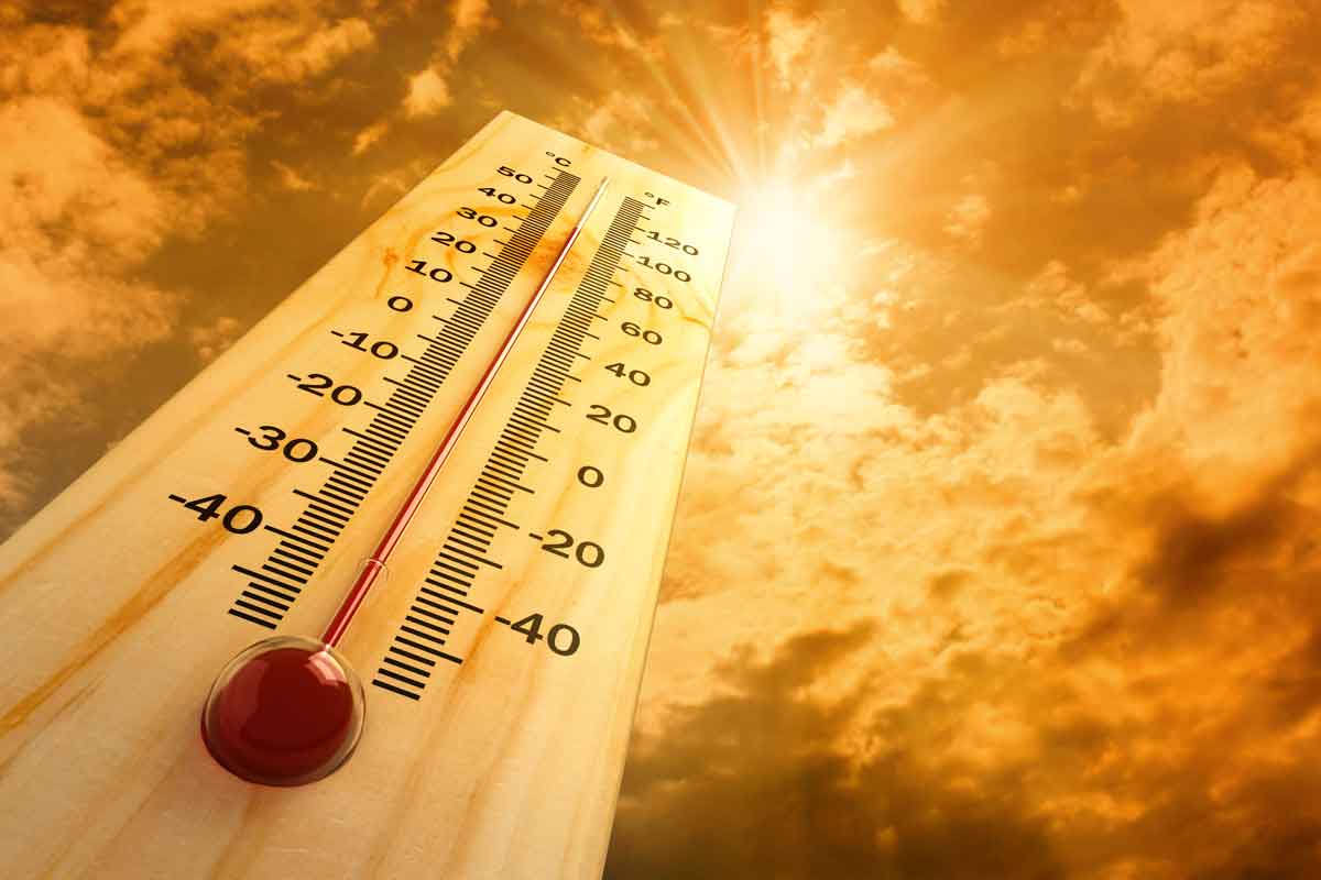 thermostat rising due to the summer months