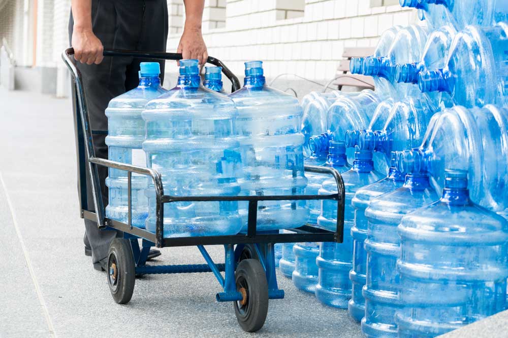 empty 5 gallon water bottles during covid-19