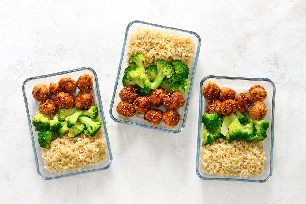 meal prepping for the week ahead