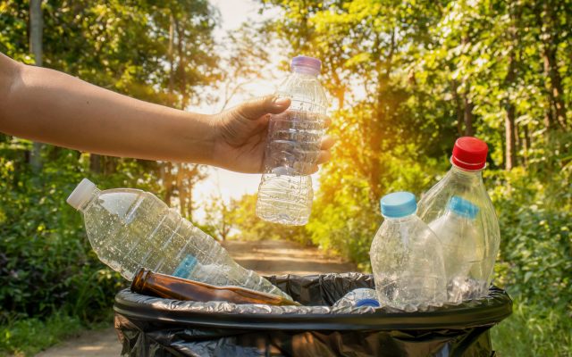 plastic water bottles for recycle